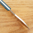 QSP Knife Neckmuk Neck Fixed Knife 2.88" D2 Tool Steel Blade Blue Micarta Handle 125D -QSP Knife - Survivor Hand Precision Knives & Outdoor Gear Store