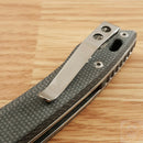 QSP Knife Leopard Folding Knife 3" 14C28N Sandvick Steel Blade Micarta Handle 135B -QSP Knife - Survivor Hand Precision Knives & Outdoor Gear Store