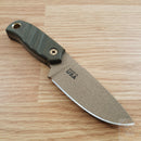 TOPS Baja Fixed Knife 3.25" 1095HC Steel Full Tang Blade Canvas Micarta Handle BAJA03 -TOPS - Survivor Hand Precision Knives & Outdoor Gear Store