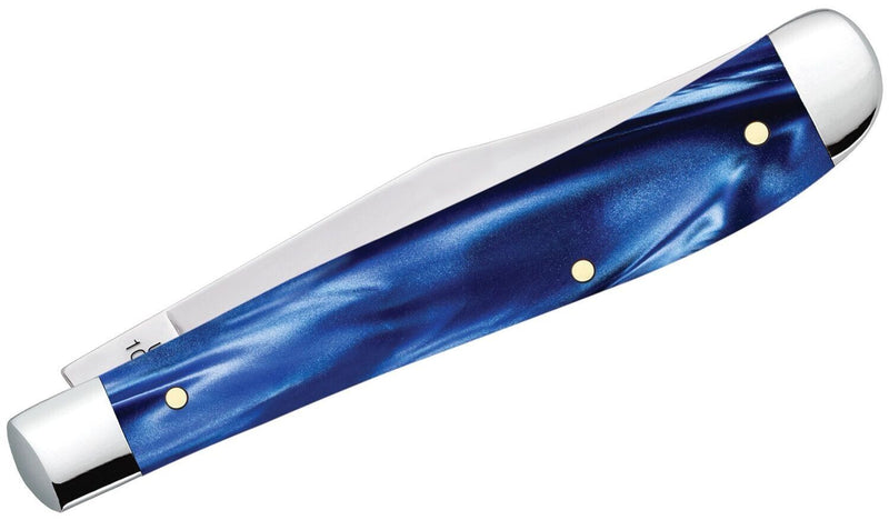 Case XX Slimlin Trapper Folding Knife 4.13" Tru-Sharp Stainless Steel Blade Blue Pearl Kirinite Handle 23445 -Case Cutlery - Survivor Hand Precision Knives & Outdoor Gear Store