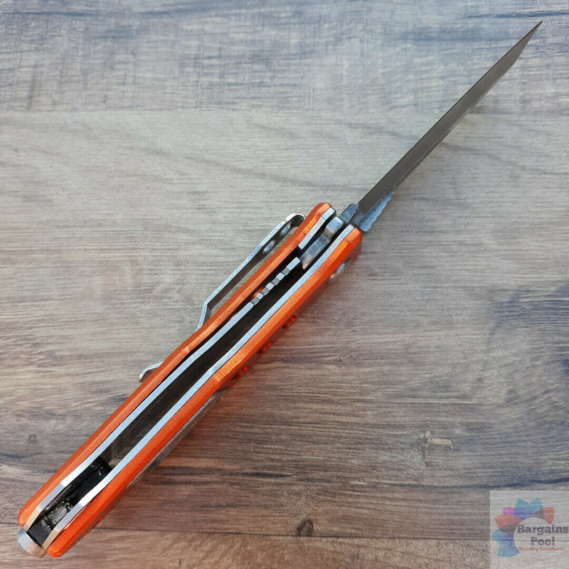 Marbles Linerlock Folding Knife 2.75" Stainless Steel Blade Orange Aluminum Handle 558 -Marbles - Survivor Hand Precision Knives & Outdoor Gear Store