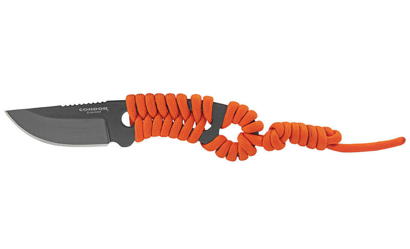 Condor Carlitos Neck Fixed Knife 2.5" 1075HC Steel Blade Orange Cord Wrapped Handle TK80625HC -Condor - Survivor Hand Precision Knives & Outdoor Gear Store