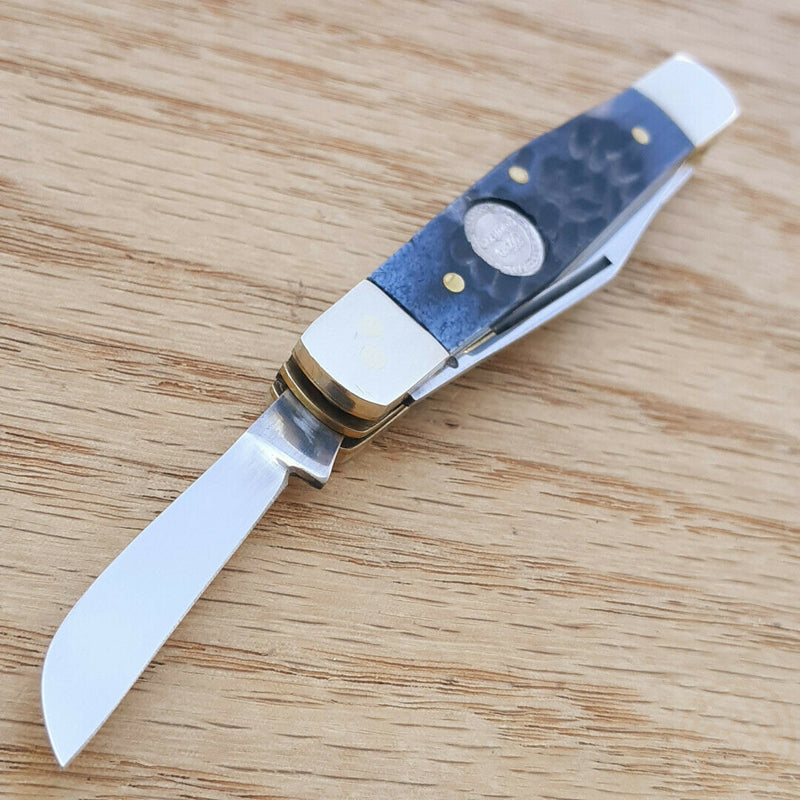 Frost Cutlery Baby Diamond Pocket Knife Stainless Steel Blades Blue Jigged Bone Handle 14632BJB -Frost Cutlery - Survivor Hand Precision Knives & Outdoor Gear Store