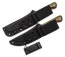 TOPS Muley Combo Kydex Fixed Knife 154CM Steel Full Blades Tan / Black G10 Handles MCMB02 -TOPS - Survivor Hand Precision Knives & Outdoor Gear Store