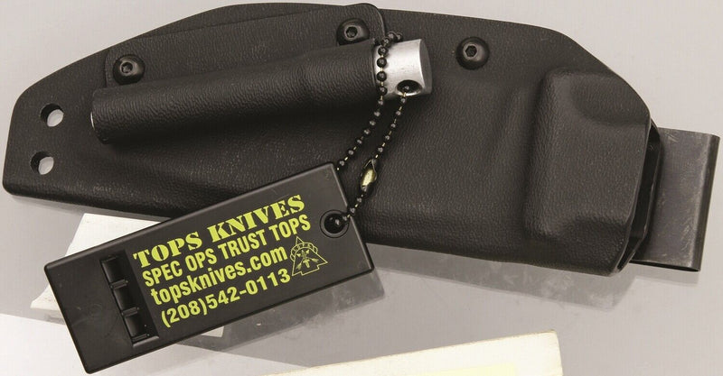 TOPS Lite Trekker Survival Fixed Knife 4.25" 1095HC Steel Full Blade Micarta / Green Composition TLT01SG -TOPS - Survivor Hand Precision Knives & Outdoor Gear Store