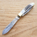 Fox-N-Hound Trapper Pocket Knife Damascus Steel Clip And Spey Blades Bone Handle 614 -Fox-N-Hound - Survivor Hand Precision Knives & Outdoor Gear Store