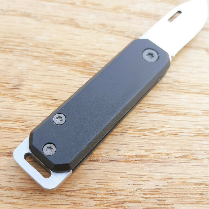 Bear & Son Small Slip Joint Folding Knife 1.5" High Carbon Steel Blade Black Aluminum Handle 109BK -Bear & Son - Survivor Hand Precision Knives & Outdoor Gear Store