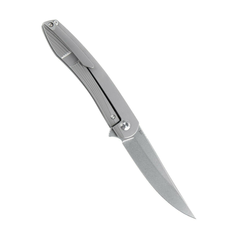 Kizer Cutlery Zen Folding Knife 3.25" Stonewash Finish S35VN Steel Blade Titanium Handle KI4553 -Kizer Cutlery - Survivor Hand Precision Knives & Outdoor Gear Store