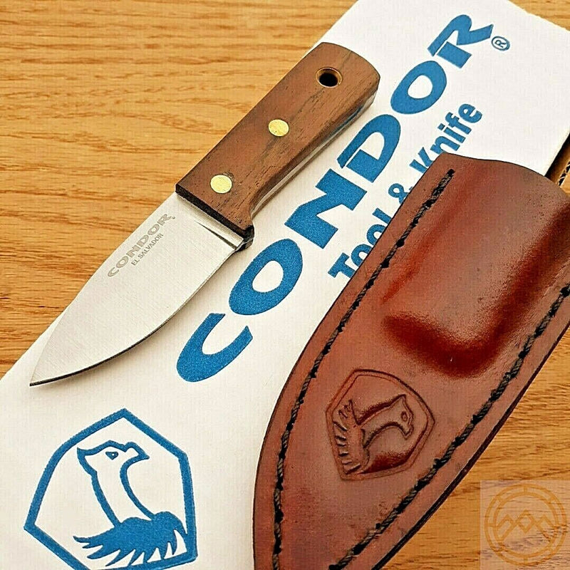 Condor Compact Kephart Fixed Knife 2.5" 1095HC Steel Blade Brown Walnut Handle 3936257HC -Condor - Survivor Hand Precision Knives & Outdoor Gear Store