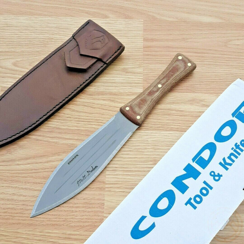 Condor African Bush Fixed Knife 7" 1075HC Steel Full Tang Blade Micarta Handle TK280773 -Condor - Survivor Hand Precision Knives & Outdoor Gear Store