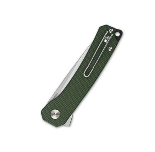 QSP Knife Osprey Folding Knife 3.25" 14C28N Steel Blade Green Micarta Handle 139C -QSP Knife - Survivor Hand Precision Knives & Outdoor Gear Store