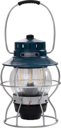 Barebones Living Railroad Lantern Ocean Blue Water/Rust Resistant Adjustable Warm Edison-Style LED RE181 -Barebones Living - Survivor Hand Precision Knives & Outdoor Gear Store