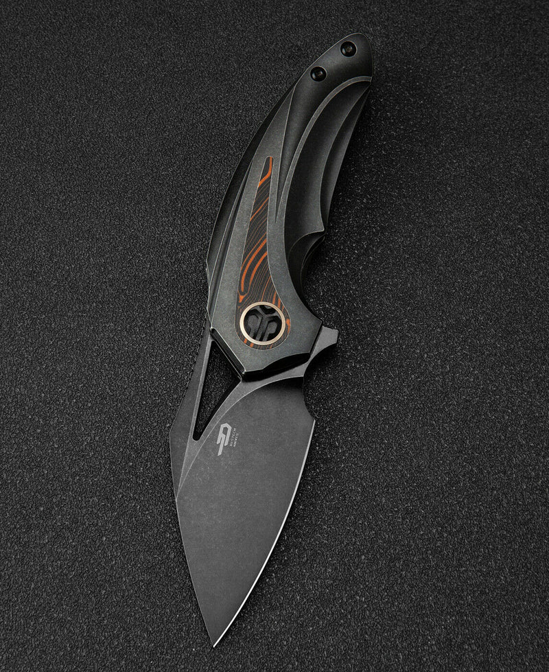 Bestech Knives Nuke Frame Folding Knife 2.63" M390 Steel Blade Titanium/G10 Handle T2107E -Bestech Knives - Survivor Hand Precision Knives & Outdoor Gear Store