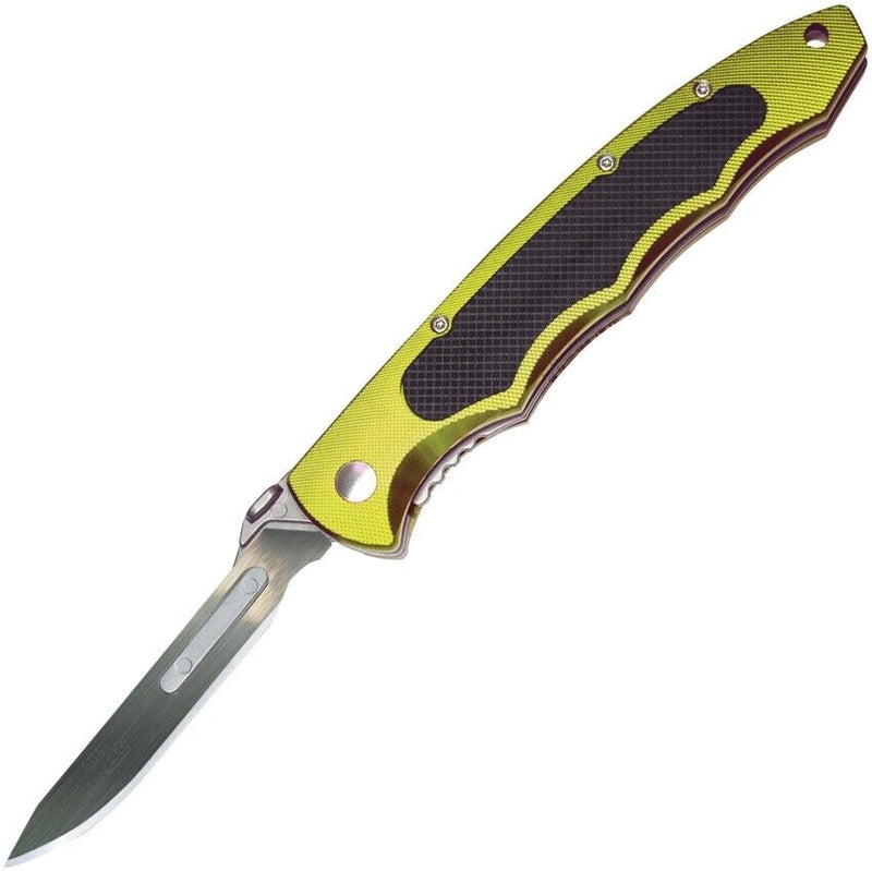 Havalon Piranta-Torch Skinner Folding Knife 2.75" Stainless Steel Blade 6061-T6 Aluminum/Rubber Handle 60ATLM -Havalon - Survivor Hand Precision Knives & Outdoor Gear Store