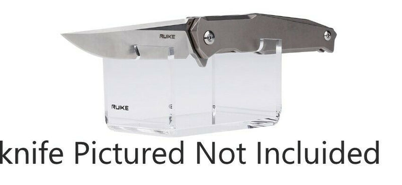 RUIKE Single Display Rack For Knife Clear Acrylic Construction 3.63" x 2" x 2" ED1101 -RUIKE - Survivor Hand Precision Knives & Outdoor Gear Store