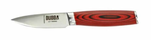 Bubba Blade Paring Kitchen Knife 3.5" Stainless Steel Blade Black / Red G10 Handle 1114266 -Bubba Blade - Survivor Hand Precision Knives & Outdoor Gear Store