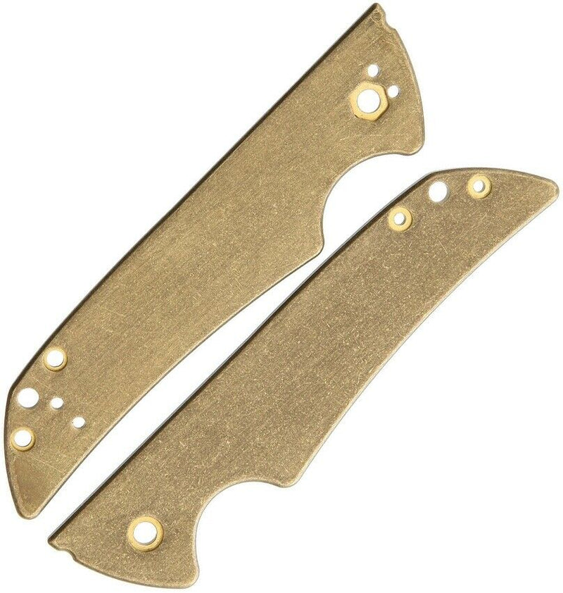 Flytanium Scales For Kershaw Skyline Knife Brass Two-Way Clip Holes Stonewashed 560 -Flytanium - Survivor Hand Precision Knives & Outdoor Gear Store