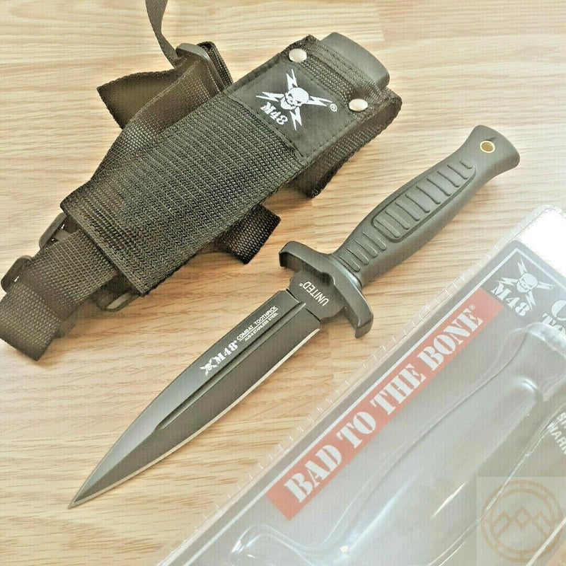 United Cutlery Combat Boot Knife 5.25" Double Edge AUS-8 Steel Blade TPR Handle 2998 -United Cutlery - Survivor Hand Precision Knives & Outdoor Gear Store