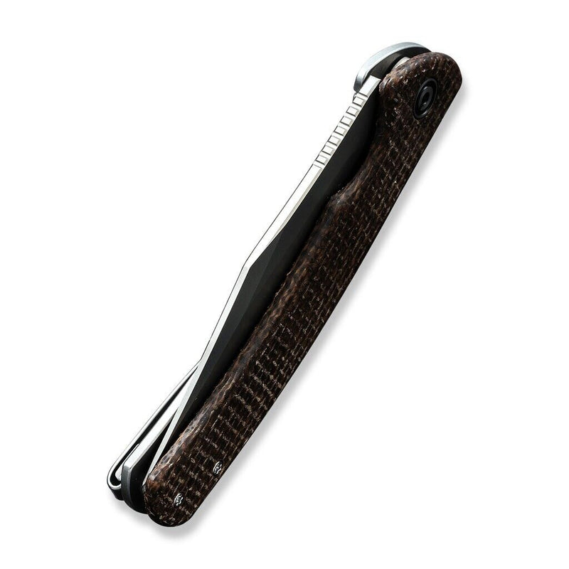 Civivi Sinisys Frame Folding Knife 3.75" 14C28N Sandvik Steel Blade Brown Micarta/Stainless Back Handle VC200392 -Civivi - Survivor Hand Precision Knives & Outdoor Gear Store