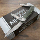 Rough Ryder Sowbelly Pocket Knife Stainless Steel Blades Green Canvas Micarta Handle 1991 -Rough Ryder - Survivor Hand Precision Knives & Outdoor Gear Store