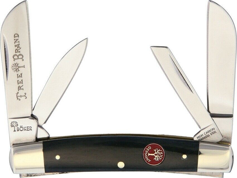 Boker Congress Pocket Knife Mirror Finish Stainless Blades Smooth Bone