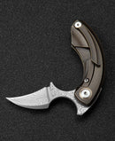 Bestech Knives Strelit Folding Knife 2.13" Damascus Steel Blade Titanium Handle KT2103J -Bestech Knives - Survivor Hand Precision Knives & Outdoor Gear Store