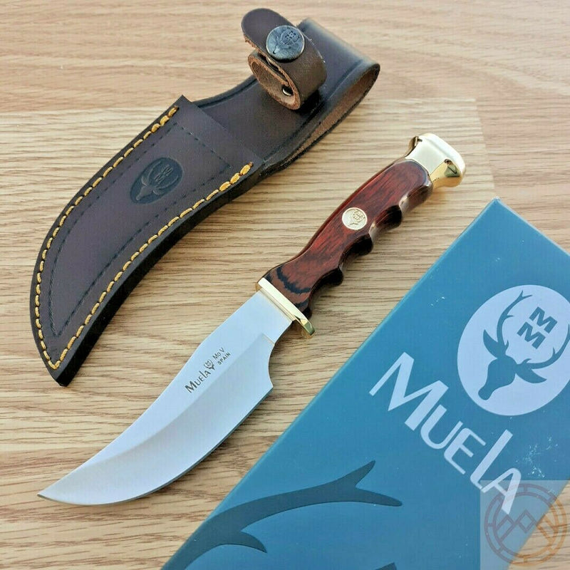 Muela Skinner Fixed Knife 3.87" 440A Steel Blade Fingergrooved Pakkawood Handle 92049 -Muela - Survivor Hand Precision Knives & Outdoor Gear Store