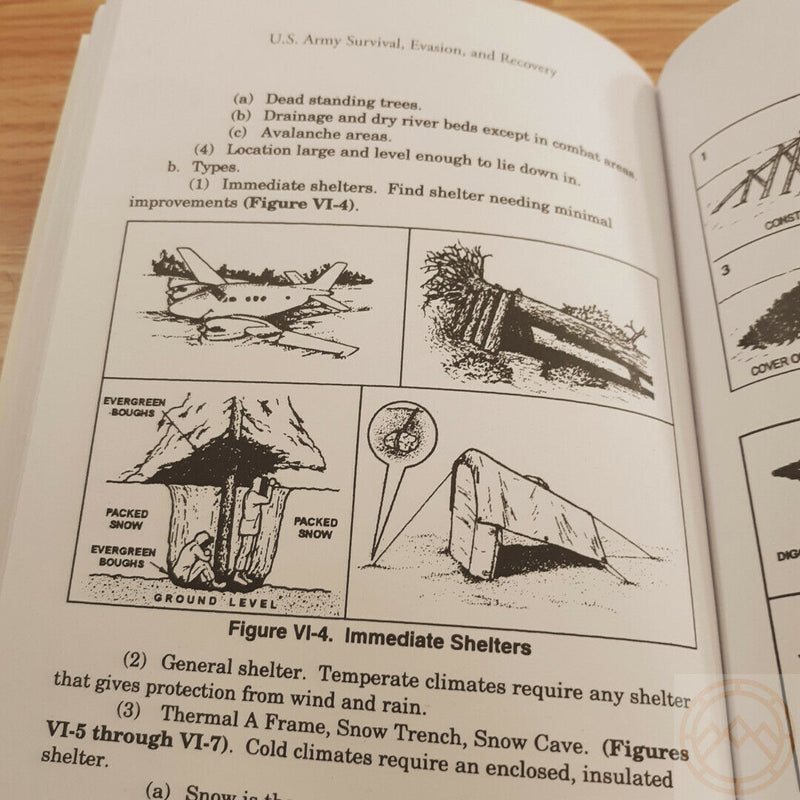 US Army Survival Hand Book Shelters Camouflage First Aid Plant Medicine Signals 422 -Books - Survivor Hand Precision Knives & Outdoor Gear Store