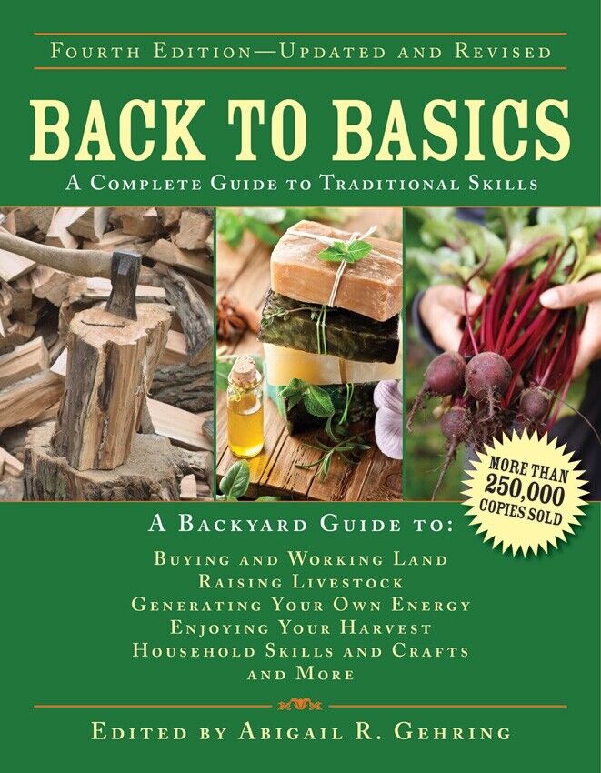 Back To Basics Book Traditional Skills Buying / Working Land Livestock Energy 314 -Books - Survivor Hand Precision Knives & Outdoor Gear Store