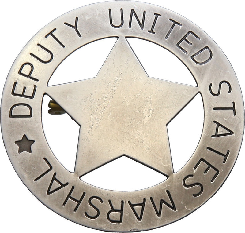 Denix Deputy US Marshal Badge Satin Finish Metal One Piece Construction 107 -Denix - Survivor Hand Precision Knives & Outdoor Gear Store