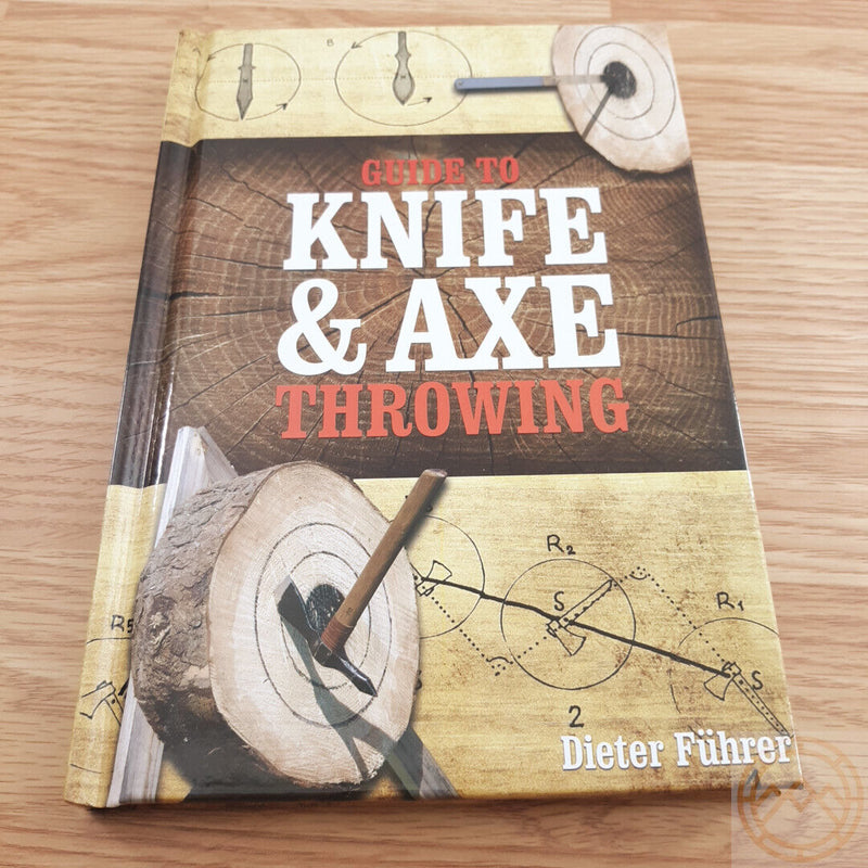 Guide to Knife/Axe Throwing Hardback Book Distances Targets Devices History 447 -Books - Survivor Hand Precision Knives & Outdoor Gear Store