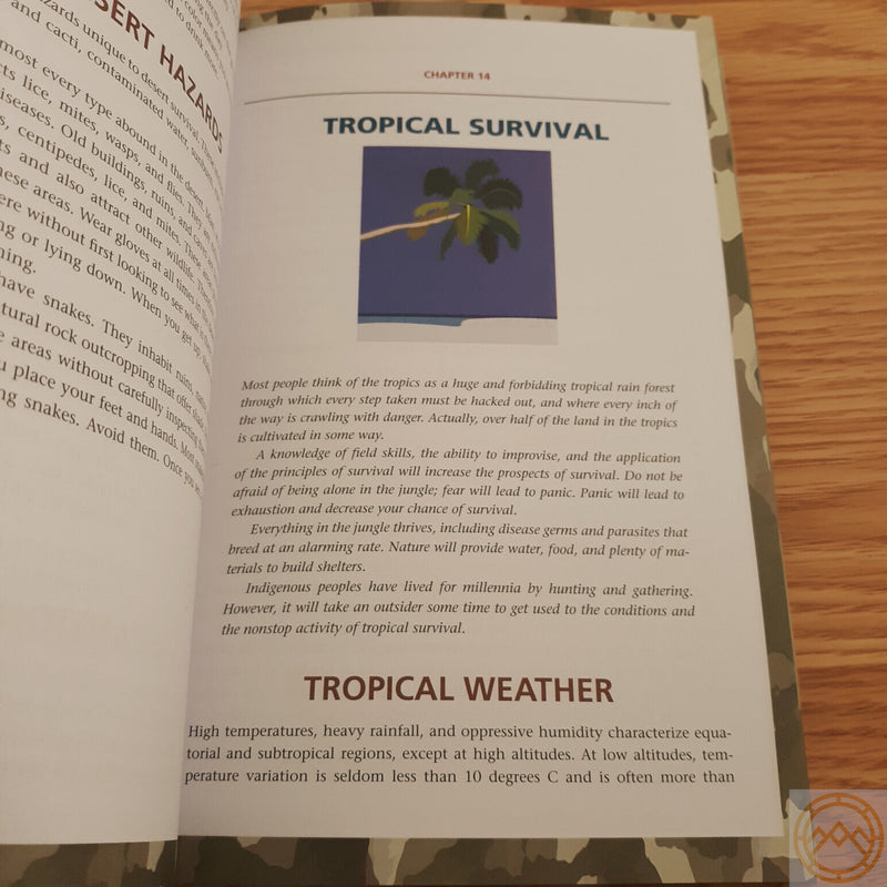 U.S. Army Survival Manual Book Outdoor Enthusiasts Pictures / Illustrations 428 Pages 431 -Books - Survivor Hand Precision Knives & Outdoor Gear Store