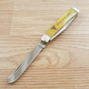 Rough Ryder Trapper Don't Tread on Me Pocket Knife Stainless Steel Blades Yellow Smooth Bone Handle 1381 -Rough Ryder - Survivor Hand Precision Knives & Outdoor Gear Store