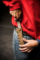 TOPS Missile Strike Fixed Knife 6" 1095HC Steel Full Blade Brown Canvas Micarta Handle MS01 -TOPS - Survivor Hand Precision Knives & Outdoor Gear Store