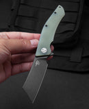 Bestech Knives Cubis Linerlock Folding Knife 3.13" D2 Tool Steel Blade Jade G10 Handle KG42E -Bestech Knives - Survivor Hand Precision Knives & Outdoor Gear Store