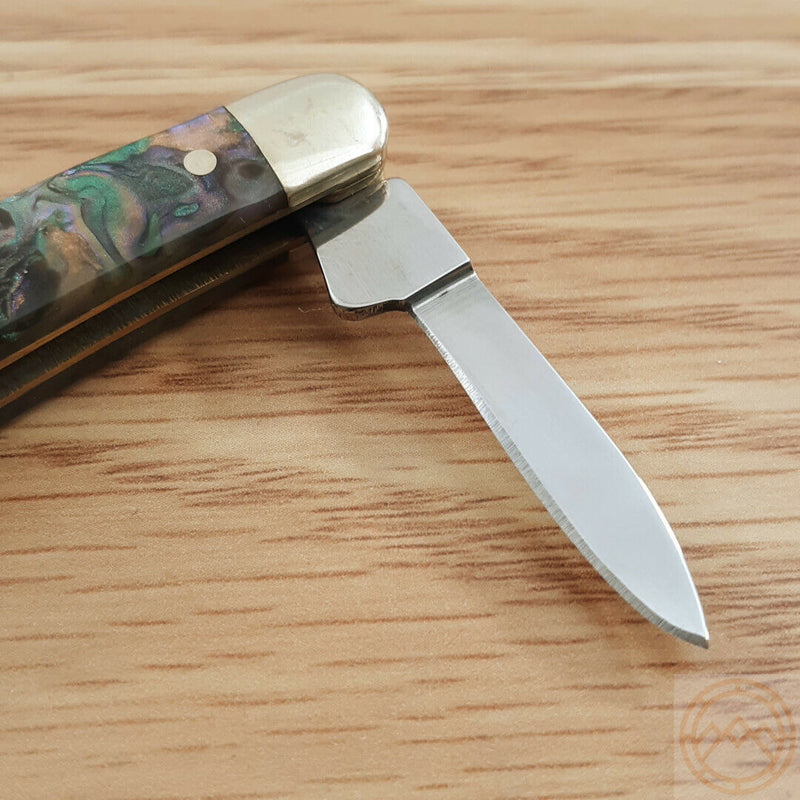 Hen & Rooster Pen Pocket Knife Stainless Steel Blades Imitation Abalone Handle 302IAB -Hen & Rooster - Survivor Hand Precision Knives & Outdoor Gear Store