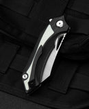 Bestech Knives Kasta Linerlock Folding Knife 3.5" 154CM Steel Blade Black And White G10 Handle KG45A -Bestech Knives - Survivor Hand Precision Knives & Outdoor Gear Store