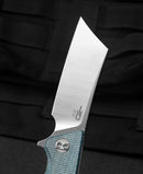 Bestech Knives Cubis Folding Knife 3.13" D2 Tool Steel Blade Blue Canvas Micarta Handle KG42C -Bestech Knives - Survivor Hand Precision Knives & Outdoor Gear Store