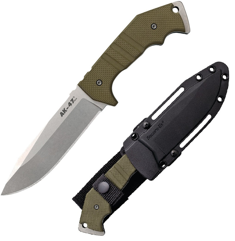 Cold Steel AK-47 Field Fixed Knife 5.5" CPM-3V Steel Blade OD Green G10 Handle 14AKA -Cold Steel - Survivor Hand Precision Knives & Outdoor Gear Store