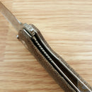 QSP Knife Linerlock Folding Knife 3.25" 14C28N Steel Blade Brown Micarta Handle 131G -QSP Knife - Survivor Hand Precision Knives & Outdoor Gear Store