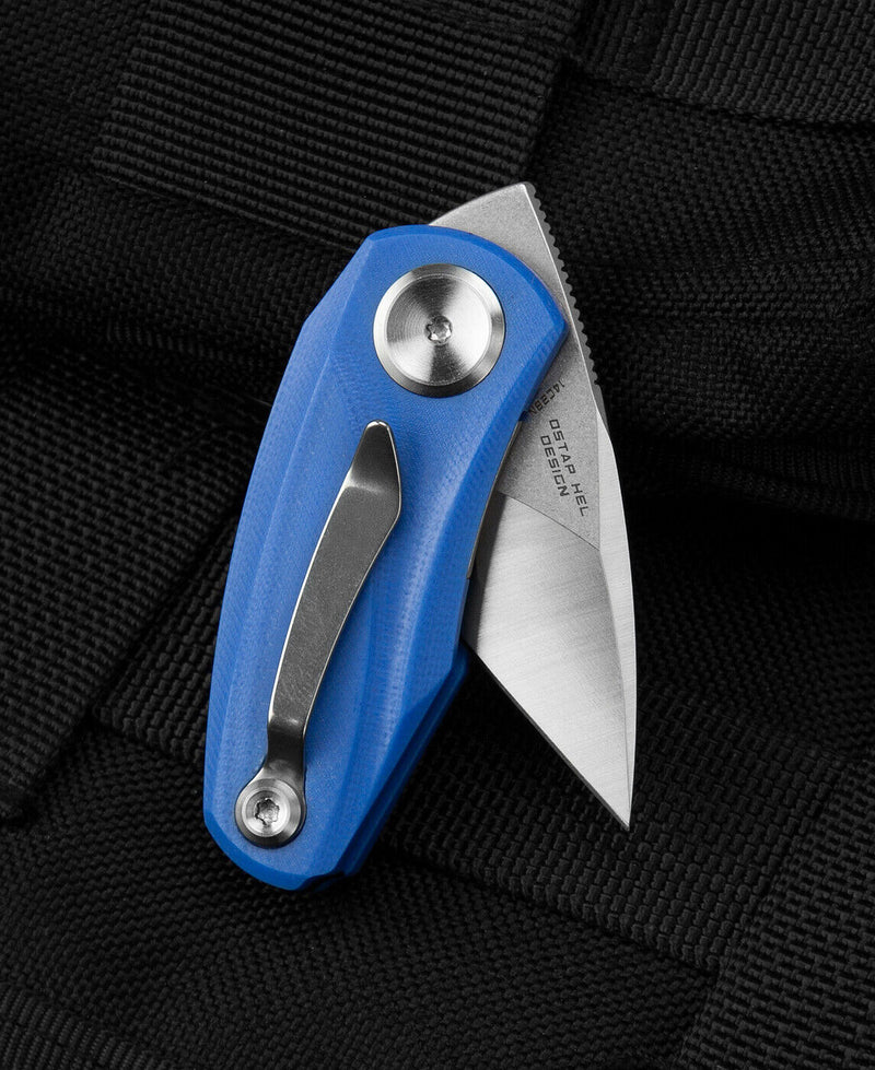 Bestech Knives Tulip Folding Knife 1.5" 14C28N Steel Blade Blue G10 Handle KG38D -Bestech Knives - Survivor Hand Precision Knives & Outdoor Gear Store