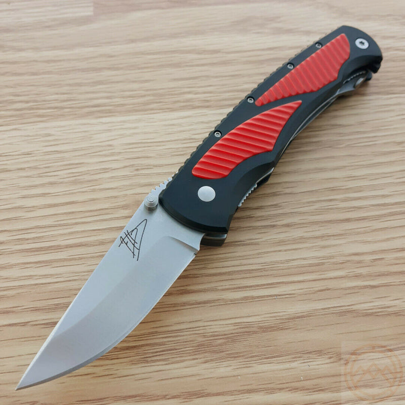 Havalon Titan Linerlock Shockey Pocket Knife 2.75" AUS-8 Steel Blades Black/Red Sculpted Polymer Handle 80220 -Havalon - Survivor Hand Precision Knives & Outdoor Gear Store