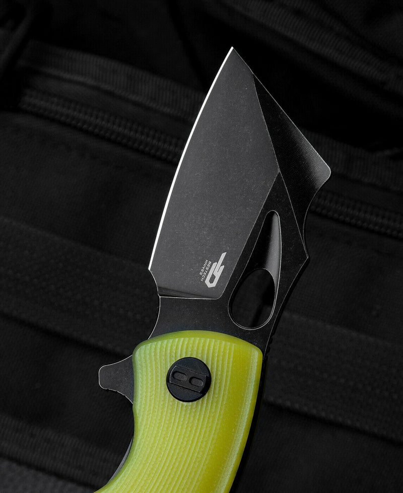 Bestech Knives Lizard Linerlock Folding Knife 2.5" D2 Tool Steel Blade Lime G-10 Handle KG39F -Bestech Knives - Survivor Hand Precision Knives & Outdoor Gear Store