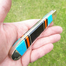 Frost Cutlery Arrowhead Trapper Pocket Knife Stainless Blades Turquoise Handle HS108AH -Frost Cutlery - Survivor Hand Precision Knives & Outdoor Gear Store