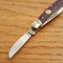 Rough Ryder Sparkle Stockman Pocket Knife Stainless Steel Blades Purple Glitter Acrylic Handle 2018 -Rough Ryder - Survivor Hand Precision Knives & Outdoor Gear Store