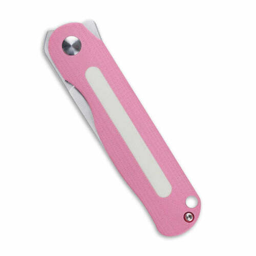 Kizer Cutlery Lätt Vind Mini Folding Knife 3" N690 Steel Blade Pink/White G10 Handle V3567N3 -Kizer Cutlery - Survivor Hand Precision Knives & Outdoor Gear Store
