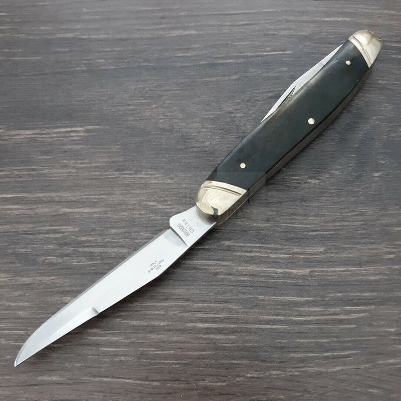 Rough Ryder Carnivore Jack Pocket Knife Stainless Steel Blades Black Smooth Bone Handle 2020 -Rough Ryder - Survivor Hand Precision Knives & Outdoor Gear Store