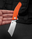 Bestech Knives Cubis Linerlock Folding Knife 3.13" D2 Tool Steel Blade Orange G10 Handle KG42D -Bestech Knives - Survivor Hand Precision Knives & Outdoor Gear Store