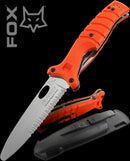 Fox Advance Rescue Folding Knife 4.25" Bohler N690 Steel Blade Orange G10 Handle 401OR -Fox - Survivor Hand Precision Knives & Outdoor Gear Store