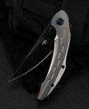 Bestech Knives Marukka Folding Knife 3.63" Bohler M390 Steel Blade Bronze Titanium Handle KT2002C -Bestech Knives - Survivor Hand Precision Knives & Outdoor Gear Store